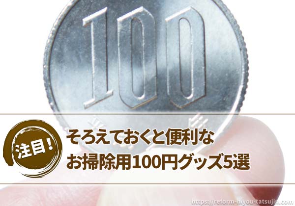 そろえておくと便利なお掃除用100円グッズ5選